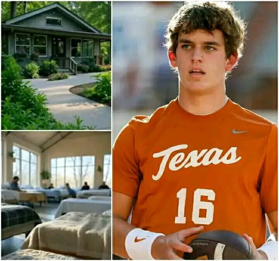 BREAKING NEWS: Arch Manning Donates $1.2 Million to Build Homeless Support Centers in Texas 🏈❤️