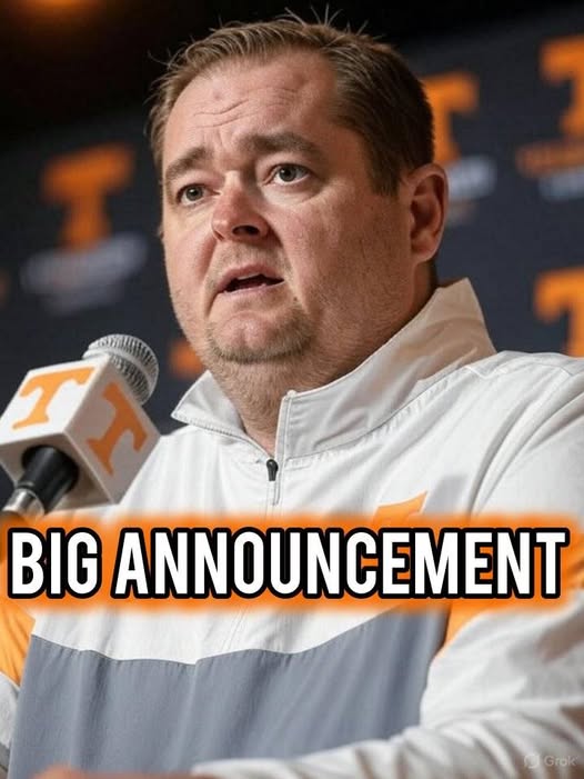 “Breaking: Tennessee Volunteers football coach Josh Heupel Drops Shocking Announcement Live