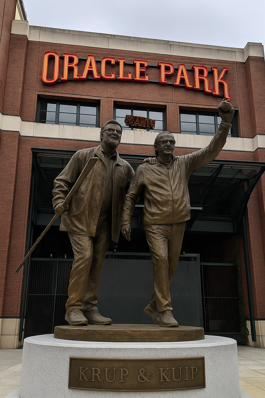 “Latest News: San Francisco Giants announced a bronze statue of Legendary Krup & Kuip outside the Oracle Park stadium. This measure is welcomed as… see more.”